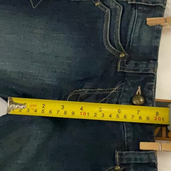 Ariat Cropped Denim Riding Breeches Indigo Jeans 24R NEW Activewear Sportswear - Picture 6 of 13